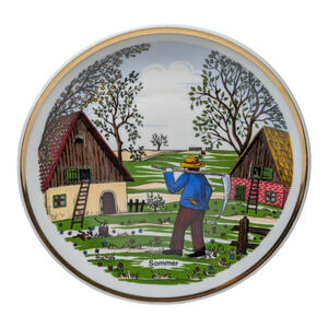 Decorative Plate, Specifically the Sommer Summer Vintage Collector Plate